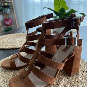 Forever 21 Brown Gladiator Heels